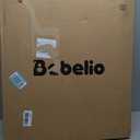 Babelio Baby Gate for Stairs, Kitchen & Doorways, 26-43" W 28" H No Bottom Bar| Easy Installation| One-Handed Operation| Auto-Close| Hardware Mount (Drill Needed) Safety Dog/Pet Gate Indoor (White)