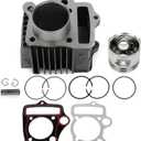 ECCPP New Cylinder Piston Ring Gasket Fit for Honda S65 SL70 XL70 XR70R C70 CL70 CRF70F CT70 1969-2012 Compatible fit for Piston Kit