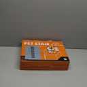 Dog Stairs with Storage 12" H, 2-Step Wider Dog Steps for Dogs Cats, Folding Sturdy Pet Stairs Climbing Sofa Couch, Ramp for Car Hold Up to 150 lbs (Gray, No Condo)