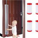 Door Pinch Guard Baby Proofing, Door Hinge Cover, Door Protector for Kids Finger Safety, Door Finger Pinch Guards Heavy Duty, Door jam Shield,JuneSisters 4