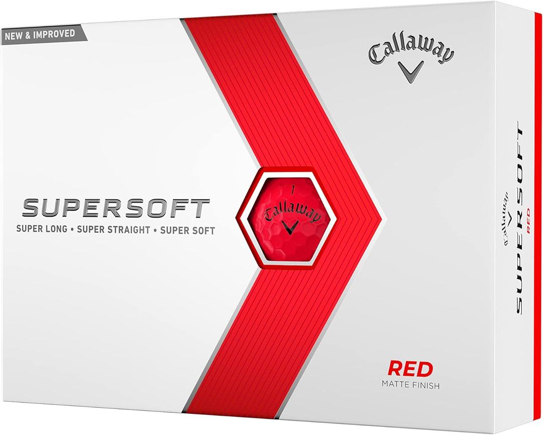 Callaway Golf Supersoft Golf Balls (2023) (Red)
