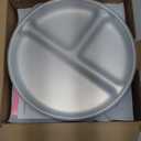 Elk and Friends Stainless Steel Divided Plates with Silicone Sleeve for Babies & Toddlers | Lids Included | Stay Put Suction | Dinner & Snack Plates | 2 Pack (Blush/Lilac)