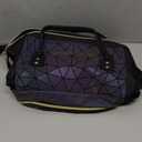 LOVEVOOK Geometric Luminous Purses and Handbags for Women Holographic Reflective Crossbody Bag Wallet