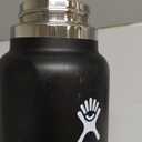 Hydro Flask Water Bottle - Insulated Stainless Steel - Wide Mouth Flex Lid, Non Spill, Leakproof and Refillable in 32 Oz Black