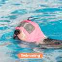 Nanaki Adjustable Shower Caps for Dogs Ears Dog Ear Covers for Bath, Shower Cap Reusable Waterproof Ear Covers for Dogs, Dog Ear Protection for Bath Dog Bath Ear Protection Bathing Grooming Swimming, Pink