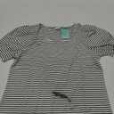 WIHOLL Tops for Women Summer Casual Ruffle Trim Sleeve Square Neck T Shirts Size M  (stain In The Center)