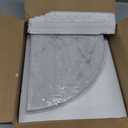 2 pcs Marble Shower Corner Shelf for Bathroom, 9inch x 9inch Natural Marble Corner Shelves for Bath Wall Mounted Both Side Polished