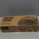 WOPITUES Floating Shelves with Wire Storage Basket, Bathroom Shelves Over Toilet with Protective Metal Guardrail, Wood Wall Shelves for Bathroom Organizers and Storage, Toilet Paper-White (15.7 inch)