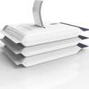 happimess HPM3000B-WHITE 5.3 Gallon Kitchen Drawstring Trash Bags, Trash Can Liner, White, 60-Count, 3-Packs of 20 Liners