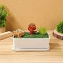 NUOBESTY Faux Moss for Plants Indoor Artificial Green Moss 4.72X4.72 Inch Maintenance-Free Planter Decor for Fairy Garden Wedding Table Centerpiece