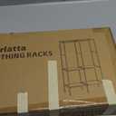 Portable Closet, Wardrobe Closet with 4 Shelves and 2 Hanging Rods, Freestanding Clothing Rack for Bedroom, Storage Organizer for Hanging Clothes, Black