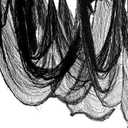 2 x NEBURORA 630x30inch Halloween Creepy Cloth Large Size Spooky Halloween Decoration Black Haunted Mansion Supplies for Halloween Home Decor Dining Table Staircase Outdoor Entrance Garden Patio