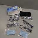 Kerecsen 6-Pack Reading Glasses Blue Light Blocking,Spring Hinge Readers for Men Women,Computer Eyeglasses