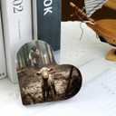 Christian Jesus and Lamb Decor,Spiritual Thank you Christian Gifts for women,pastor,christians,teachers,Mom,Sister,Friends,Mother's,Female Coworker-Religious Home Decor for Birthday,Christmas,Everyday Encouragement(4"x4")D-237