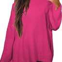 Zyyfly Pullover Sweaters for Women Maternity Clothes for Women Fall Oversized Tunic Plus Size Poncho Dolman Sweaters hot Pink XXL