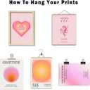 16 PCS Aura Angel Numbers Room Decor, Wall Art Prints for Bedroom, Posters for Room Aesthetic, Wall Collage Kit Pictures for Living Room, Inspirational Quotes, Cute Trendy Dorm Gallery Home (11"x14" Unframed, Pinkish-orange)