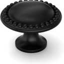 homdiy 20 Pack Black Cabinet Knobs Solid Zinc Alloy Matte Black Cabinet Konbs Ktichen Cupboard Hardware Drawer Dresser Hardware