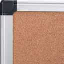Amazon Basics Rectangular Bulletin Board, Cork Board for Wall, Vision Board for Classroom and Office, Aluminum Frame, 35" x 47", Brown