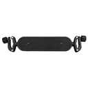 Alipis Adjustable Stroller Footboard Black Stroller Footrest Replacement, Plastic Extension Footboard Pram Foot Rest Stroller Accessories