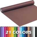 PerkHomy Coffee Kraft Paper Roll 17.5" x 960" (80') for Gift Wrapping Bouquet Flower Art Painting Craft Writing Packaging Shipping 80GSM 55LB (Coffee, 17.5" x 80')