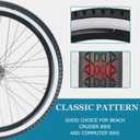 2 Pack 26" x 2.125" Inch Beach Cruiser Bike Tires with or Without Tire Levers Folding Bicycle Comfortable Replacement Tires Black Wall/White Side Wall with or Without Inner Tubes