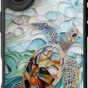 DEENAKIN for iPhone 16 Plus Case Cute,Aesthetic Floral Hard Shell Cover | Compatible with Magsafe,Trendy Unique Cool Retro Western Coquette Protective Slim Phone Cover for Women Girls