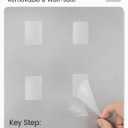 Bumusty Large Cork Board Alternative-48 x 36" Felt Bulletin Board Tiles, with 30 Pushpins, 70 Adhesive Tabs, Bold-Stripe 12-Pack, Cork Boards for Office Push Pin Board Felt Board-Milky White