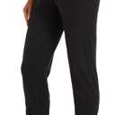 V VOCNI Women's Maternity Pants Maternity Activewear Jogger Track Cuff Sweatpants Over The Belly Stretchy Pregnancy Pants (Black, L)