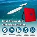 Throwable Flotation Cushion,Emergency Foam Boat Throwable Flotation Device, 16''Wx14''Lx2.7''H