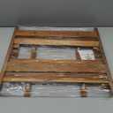 VaeFae Teak Wood Floating Shelves Bathroom, Foldable Wooden Rack Wall Mount, 2 Shelves