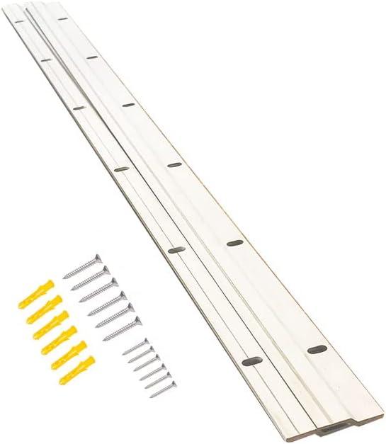 24 Inch Flush Mount Bracket, Interlocking Bracket Heavy Duty French Cleat Picture Frame Hanger Wall Mount Floating Hanging Z Clip for Gallery Large Picture Heavy Mirror Headboard Fly Curtain