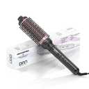 DAN Technology ThermalBrush,Non-Blowing Heated Round brush, Ceramic Curling Brush for Blowout Look,Dual Voltage travel Curling Brushs, Dual PTC Fast Style thermal round brushs, 1.5 Inch(Black)