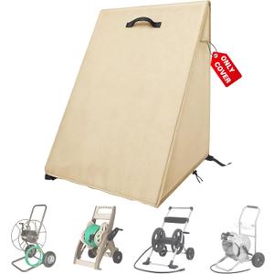 Veranda Patio Free Standing Portable Garden Hose Reel Cover,Waterproof, Dustproof and Sun-Proof Protect Your Hose Reel and prolong its Life(26"W x25"D x 35"H)