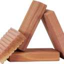 Household Essentials Cedar Fresh Cedar Blocks, 4 Pack, Solid Redwood Natural