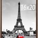 kennethan Picture Frame, Wall Gallery Poster Frames, Horizontal or Vertical Wall Mounting (Brown, 16x20-1 Pack)