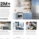COSMO UMC36 36 in. Haven Collection 380 CFM Ducted Under Cabinet Range Hood, LED Lights, Touch Controls, Stainless Steel