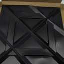 Art3d PVC 3D Wall Panel, Decorative Wall Tile in Black 12-Pack 19.7"x19.7"