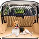 Dog Car Barrier Net Pet Car Divider Back Seat Barrier Net for Trucks, SUV, Full Sized Sedans Pet Restraint Car Backseat Divider Vehicle Gate Cargo Area Travel Trunk Mesh Net Screen Barricade