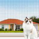 YeeBeny Cat Netting Balcony, 10x13 Ft Steel Wire Reinforced Safety Net for Cat, Cat Balcony Protection Netting, Anti-Fall Pet Balcony Netting Suitable for Balcony Window Staircase Terrace