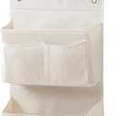 Wall Hanging Organizer  Over The Door Storage & Behind Door Organizer for Dormitory, Bathroom, Bedroom, Kitchen, Nursery, Space-Saving (White, 1 Pack)