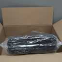 20 Pcs Insulated Shopping Bags for Groceries with Zipper & Handles, Large Foldable Cooler Bags for Hot & Cold Food (Black/Blue)