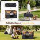 LOOBANI Foldable Dog Playpen for Small Dogs- Indoor/Outdoor Puppy Playpen with Removable Washable Fabric Enclosure, Sturdy Steel Frame & 690D Oxford Cloth,Portable Crate for Puppies & Cats,32"x24"x22"