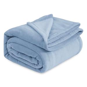  Bedsure GentleSoft Fleece Bed Blankets Queen Size Light Blue - Soft Lightweight Plush Fuzzy Cozy Luxury Blanket Microfiber, 90x90 inches : Home & Kitchen