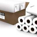8 ROLLS VALUE PACK. Plotter Paper 24 x 150, CAD Paper Rolls, 20 lb. Bond Paper on 2" Core for CAD Printing on Wide Format Ink Jet Printers, from ACYPAPER