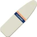 Ironing Board Cover and Pad Extra Thick Heavy Duty Padded 4 Layers, Silver Coated Ironing Board Cover, Non Stick Scorch and Stain Resistant Standard Size 15x54 inch with Elasticized Edges (Linen)
