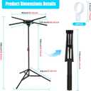 Portable Tripod Clothes Drying Rack, Foldable 4-Bar Rack for Space Saving, 4 Rods