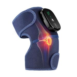 2PCS Cordless Knee Massager with Heat and Vibration, Knee Heating Pads for Arthritis, Heated Knee Brace for Women Men