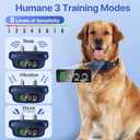 Dog Bark Collar, Automatic Bark Collar with 8 Sensitivity Levels,Smart Waterproof No Bark Collar with Beep Vibration Modes, Rechargeable Anti Barking Collars for Large Medium Dogs-K04