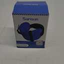 SARISUN Travel Pillows for Airplanes, Airplane Pillow for Long Flight, Airplane Head Strap with Eye Mask for Sleep, Travel Neck Pillow for Car Road Trip, 360° Support Headrest, Stop Bobblehead, Black