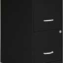 NuSparc 2 Drawer Locking Filing Cabinet | Pre-Assembled Steel Construction | Space-Saving Design is Perfect for Home and Small Office | Letter-Size | Assembled in North America